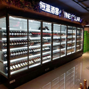 Congelatore Verticale Commerciale per Supermercati, Frigorifero con Porta in Vetro, Espositore Refrigerato per Carne, Vitrina Frigorifica - Product Image 2