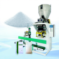 Ligne de production semi-automatique personnalisée pour le pesage, le remplissage, la scellage et l'emballage de sacs en papier pour poudre de riz de 5 kg, 10 kg, 25 kg, 30 kg, 50 kg