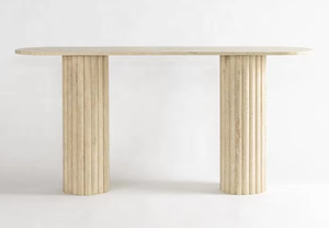 <span class=keywords><strong>Sala</strong></span> soggiorno <span class=keywords><strong>angolo</strong></span> pietra mobili hotel lobby ingresso parete di lusso in marmo opaco tavolo console in travertino - Product Image 3