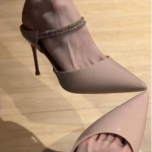 women's elegant pointed-toe sandals <b>shoes</b> stiletto heel fitted arch cover lining rubber sole wedding party formal dress <b>shoes</b> - Product Image 6
