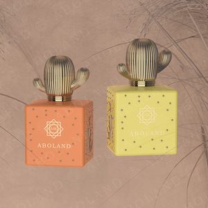 ABOLAND Square <b>Reed</b> <b>Diffuser</b> Bottle With Gold Stamping Engraving Design Home Fragrance Decorative Packaging - Product Image 4