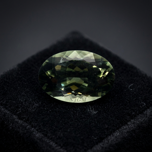 ควอตซ์ PRASIOLITE / กรีนอะมีทิสต์ ทรงรี ขนาด 4x5 มม. น้ำหนัก 0.36 กะรัต คุณภาพสูง เจียระไนแบบเหลี่ยม ได้รับการรับรองจาก IGI จากมินาสเกราส์ เหมาะสำหรับทำเครื่องประดับ - Product Image 4
