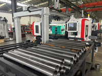 Tour CNC à double broche Hengxing HX-10300-180 - Usinage stable à serrage central pour la production de tiges de piston