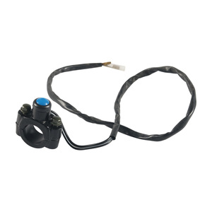 Interruptor de encendido para motocicleta con cableado para montaje en espejo, 16 amperios, botón pulsador de plástico, lado izquierdo, para modificación de motocicletas de calle - Product Image 3