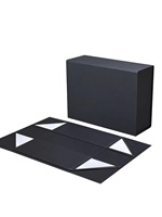 Boîte pliante monobloc fabriquée en Chine, personnalisable, en gros, impression de logo sur mesure, couvercle à rabat magnétique quadricolore, doublure en satin