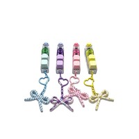 Breloque de clavier mécanique anti-stress en plastique multicolore style coréen, motif macaron, à pression, pour le bout des doigts, avec fonction de décompression