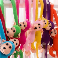 Peluches singe de 60-90 cm, poupées singe à longs bras suspendues, jouets en peluche animaux singe pour cadeaux de bébé