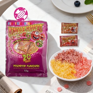 Sandía personalizada Cola Soda Pop Candy Party Snacks Surtido de frutas Sabor Crackling Jumping Sweets Monster Popping Candy - Product Image 1