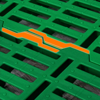 Plancher en plastique à lattes pour moutons, panneau à lattes en plastique pour chèvres, revêtement de sol à lattes pour élevages de moutons et chèvres