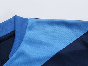Vente en gros dernier modèle de maillot de football OEM bleu kits de football bon marché par sublimation - Product Image 3