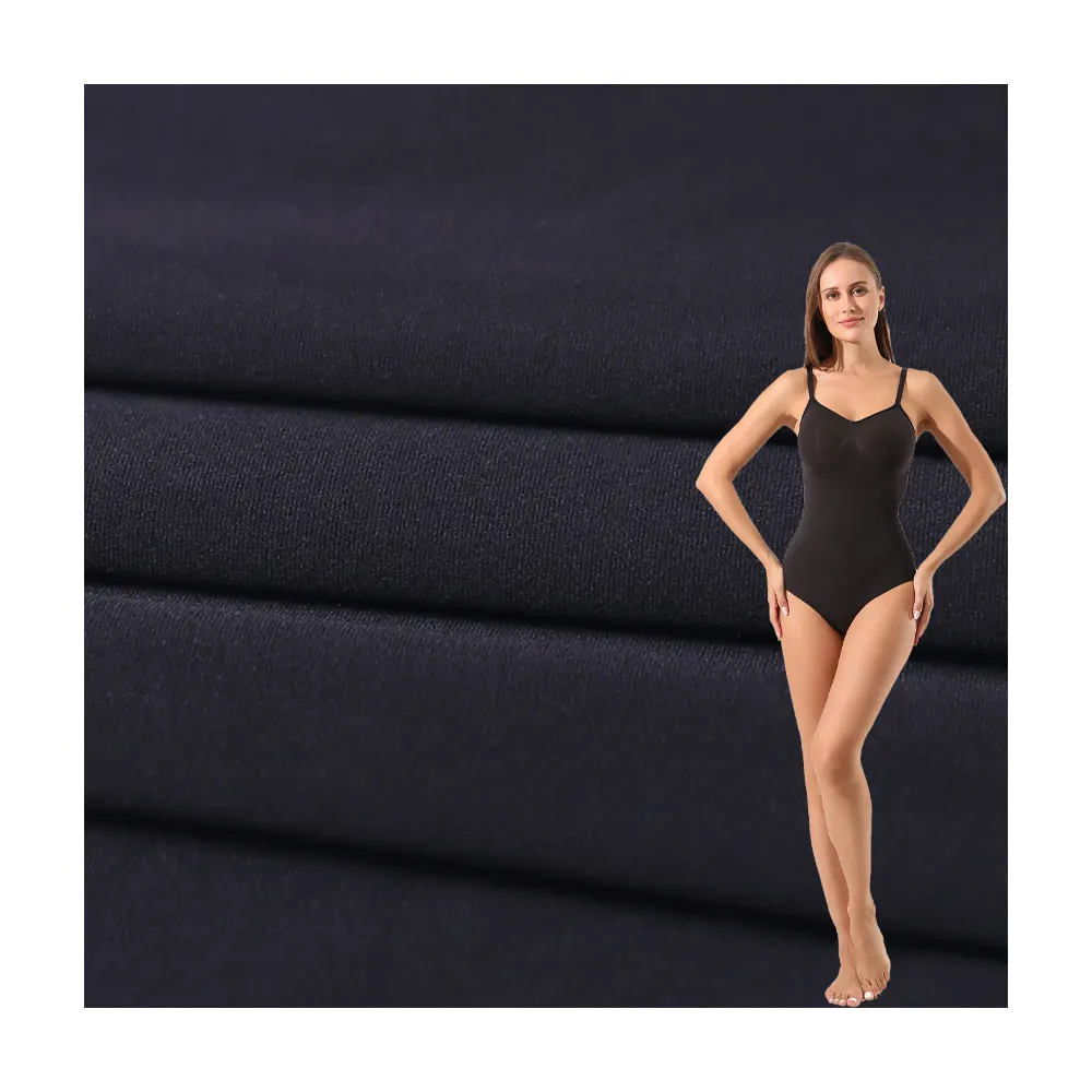 Le tissu de sous-vêtements de forme de Kardashian est un tissu transfrontalier à haute élasticité en nylon ammoniac sans taille.