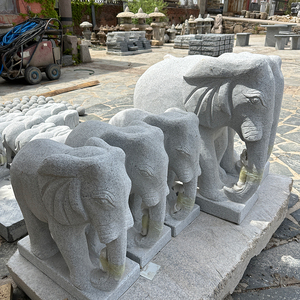 Estatua de Elefante de Piedra Natural Moderna, Fabricada en China, para Decoración de Jardín de Hotel, Tamaño Personalizado - Product Image 5