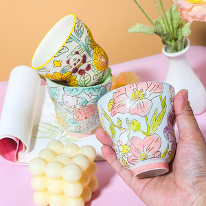 Tazas de Cerámica con Lindos Dibujos Animados Estilo INS, Tazas de Café de 200 ml, Taza de Regalo, Taza de Cerámica para Beber, Tazas para Leche y Cereal - Product Image 1