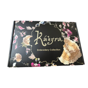 Boîtes d'emballage en carton ondulé personnalisées de luxe esthétiques noires <span class=keywords><strong>pour</strong></span> vêtements - Product Image 1