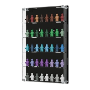 Customized Clear Acrylic Modern for Mini Figure Display Case with UV <b>Blocking</b> Cover for Home Store Display Stand - Product Image 6