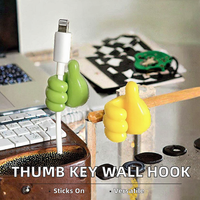 Crochet auto-adhésif créatif en silicone pour la décoration murale de la maison/du bureau Clip de câble de données en PVC Organisateur de bureau