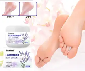 Lavanta 40% üre sürükleme Lapitak çatlak ayak yumuşatma bakım Peel masaj Spa krem vitamin C & E özel etiket için temiz