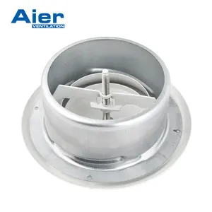 80mm,100mm, 125mm, 150mm, 160mm, 200mm,250mmDisc Ceiling Air Valve, Circular Metal air valve escape