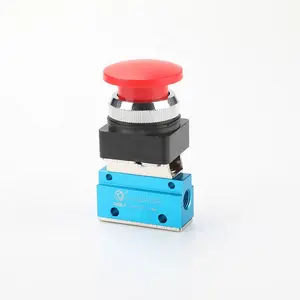 CHDLT OEM available Pneumatic 3/2-Way Mechanical Valve Gas Media Control Structure button switch valve
