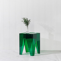 Table d'appoint de luxe légère pour salon familial, hôtel, table basse haut de gamme, table de chevet, table mobile de balcon, petite table avec étagère