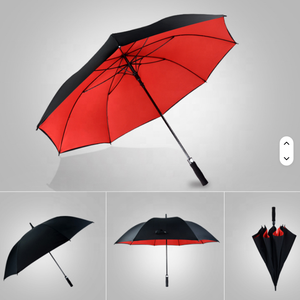 Parapluie de <span class=keywords><strong>golf</strong></span> droit de 30 pouces avec tissu pongé, double couche durable, ouverture automatique, grand pare-soleil - Product Image 3