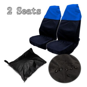 Housse de siège de voiture universelle anti-huile, protection double siège avec tissu Oxford et PVC pour réparation automobile - Product Image 1