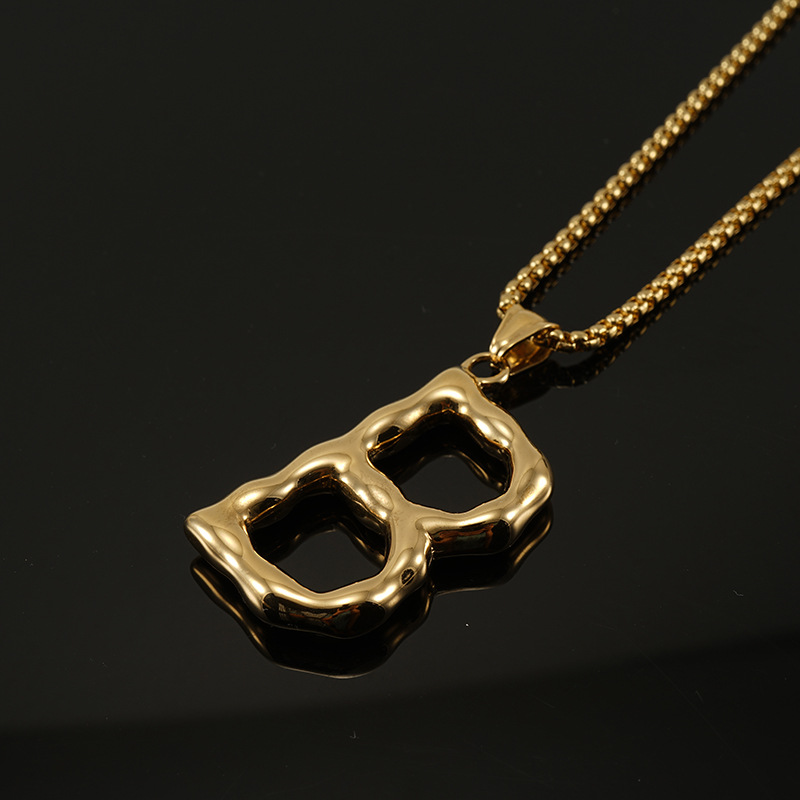 Gold single pendant-B