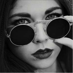 Goitc Punk ronda de <span class=keywords><strong>gafas</strong></span> de sol de las mujeres para hombre de marca de diseñador Flip clásico <span class=keywords><strong>gafas</strong></span> de sol hombre - Product Image 3