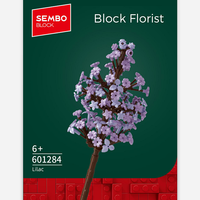 Transforme su hogar con arreglos lilas de bloques de construcción Belleza floral hecha a mano a escala 1:8 donde la creatividad se encuentra con el estilo