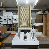 Fauteuil de pédicure Royal Spa, salon de manucure de luxe, fauteuil de pédicure et de manucure, trône royal, design d'art des ongles