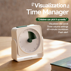 Temporizadores Personalizados de 60 Minutos para Niños, Temporizador Visual Bonito para el Estudio, Temporizador <span class=keywords><strong>Pomodoro</strong></span>, Temporizador Visual para Tareas, para el Estudio de Niños, en Blanco, Azul y Rosa - Product Image 3
