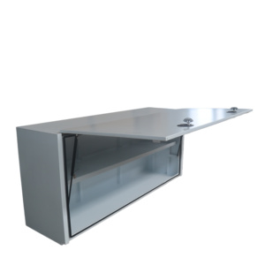 Caja de herramientas de aluminio abierta por arriba para camioneta con estante interno - Product Image 3