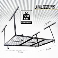 Système de rayonnage industriel mural en métal pour entrepôt, étagères de montage mural, rangement suspendu au plafond