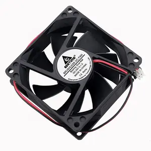 Gdstime DC 24v 80x80x25mm 80mm 80*80*25mm Fan sessiz çift bilyalı rulman Fan eksenel soğutma fanı