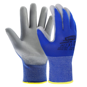 EXBRIECO Profession elle Arbeits handschuhe Konstruktion Abrieb mechanik CAT <span class=keywords><strong>2</strong></span> Mehrzweck schutz Nylon Polyurethan beständig - Product Image 1