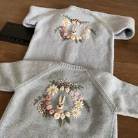 Ventes en gros de pulls et shorts en cachemire tricotés pour bébés nouveau-nés de haute qualité, automne-printemps, pour filles