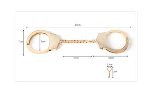 สร้อยข้อมือผูกกุญแจมือโลหะรูปหัวใจ,กุญแจมือโลหะผสมที่ใส่กุญแจสำหรับคู่รักของเล่น Bdsm - Product Image 6