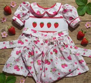Nuevo Vestido de Algodón con Estampado Floral Rosa para Bebés Niñas, Cuello Peter Pan, Manga Abullonada, Ropa de Dormir para Bebés Niñas - Product Image 2