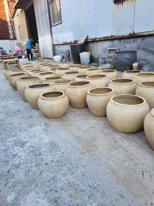 Antieke Handgemaakte Chinese Rustieke <span class=keywords><strong>Vintage</strong></span> Retro Decoratie Potten Accessoires Oude Grote Klei Keramische Crèmepotten - Product Image 4