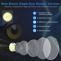 Lampadaire Solaire Intégré avec Batterie 7000mAh, Haute Efficacité 120LM/W, Optique à 10 Lentilles pour Parking Commercial