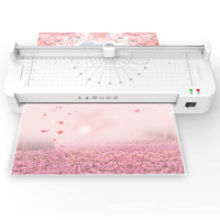 Machine à plastifier 3-en-1 A3 en gros, la plus vendue, pour plastification à chaud et à froid, avec découpeuse de papier intégrée pour photos et menus