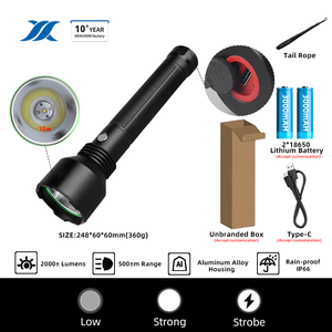 ไฟฉาย LED แบบชาร์จ USB กันน้ำ สว่างมาก ปลอดภัย ระยะไกล ป้องกันการระเบิด สำหรับใช้งานภายนอกอาคาร รับผลิตแบบ OEM/ODM - Product Image 2