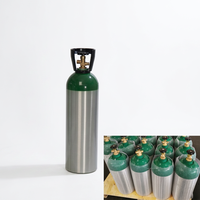 Bouteilles de gaz en alliage d'aluminium de qualité médicale MEDEASE, haute pression, capacité optionnelle de 0,3L à 28,9L