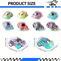 Voiture miniature de course pour enfants à inertie, en plastique transparent double couche, certifiée 3C, vente en gros