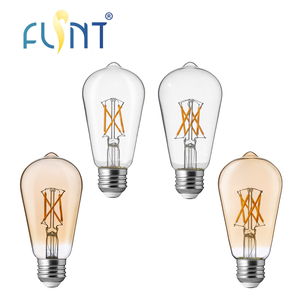 Bán buôn 4 Wát ST19 st58 Glass <span class=keywords><strong>LED</strong></span> Filament Edison bóng đèn <span class=keywords><strong>E27</strong></span> AC 220-240V 180LM Antique trang trí ánh sáng cho nhà hiện đại - Product Image 1