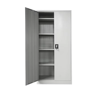 Armoires de classement de bureau, armoire de rangement en acier durable, armoire métallique à 2 portes battantes, armoire de classement en fer pour entreprise avec serrure