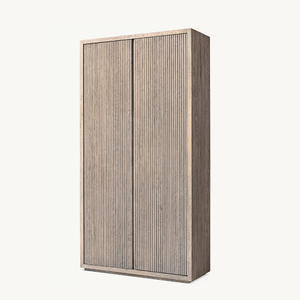 خزانة خشبية ملونة فاخرة مخصصة أثاث غرفة المعيشة خزانة مستصلحة من البلوط البني - Product Image 5