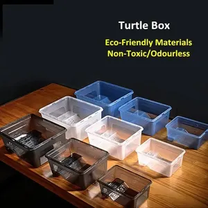 Acuario para Tortugas Marinas, Tanque de Escalada Anfibio, Plástico Ecológico - Product Image 3