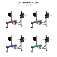 Banc de musculation plat pour press à la poitrine assis, équipement combiné pour exercices des bras et abdominaux, musculation, haltères et rack de rangement