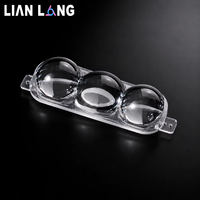 Lentille optique transparente 3-en-1 Lianlong en PC pour module de phare LED de moto électrique, projecteur de phare de scooter à haute transmission